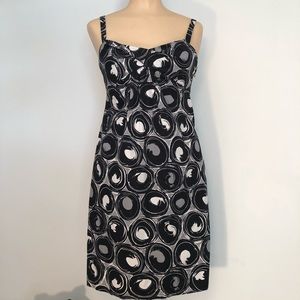 NY & Co NWOT Dress Black Gray White size 2 CUTE